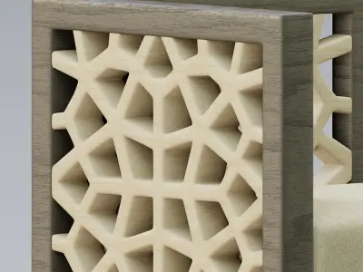 Geometric Pattern sofa 3D model