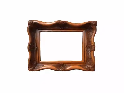3d Model Natural Wooden Photo Frame 3d Generated 3D model