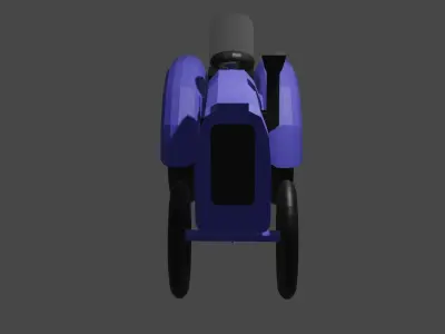 Tractor Low poly Tractor Farm tractor Low-poly 3D model