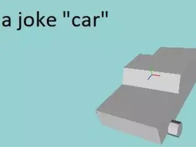 joke or prank car Free low-poly 3D model