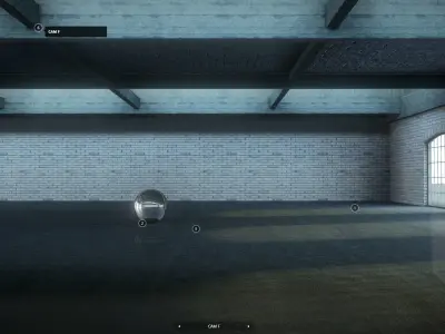 Warehouse VR  Product Car Showcase 4K Baked and Corona Max Scene Low-poly 3D model