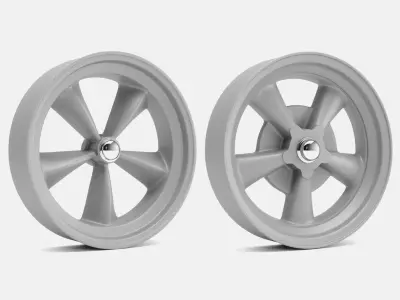15x4 American Racing Spindle Mag Wheels 3D print model
