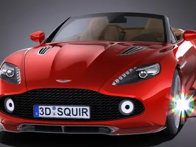 Aston Martin Vanquish Zagato Volante 2017 3D model