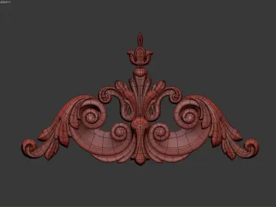 Carved decor model 3D model