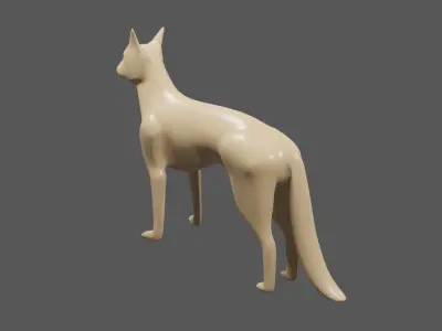 Dog - Fox - Miniature - Toy 3D print model