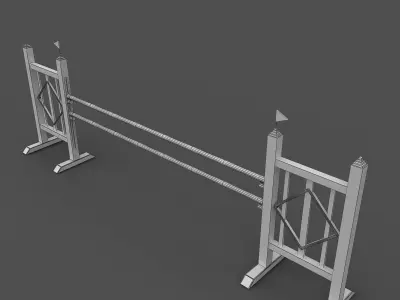 Horse Jumping Obstacles 3D model