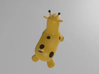 Inflatable Giraffe Toy Kids Low-poly 3D model