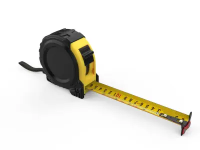 High Detailed Tape Measure 3D Model  STEP File 3D model