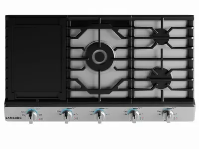 SAMSUNG GAS HOB Low-poly 3D model