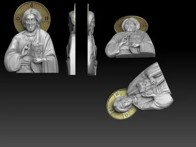 Jesus Christ Blessing cnc  3D print model