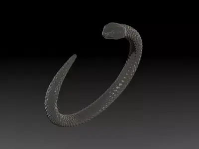 Snake Symbol of Rebirth Free 3D print model Free 3D print model