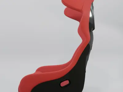 Bimarco Dynamic Racing Bucket Seat Red 3D model