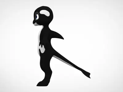 Killer Whale Orca  Low-poly 3D model