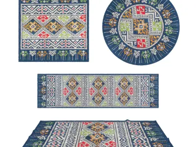 Rugs No 984 Low-poly 3D model