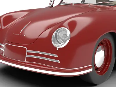 Porsche 356 2 Coupe 1948 HQ 3D model