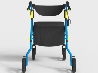 MOBILITY ROLLATOR WALKER Low-poly 3D model