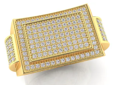 Big fancy mans ring 3D print model