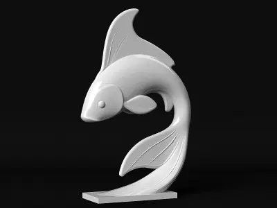 Koi Fish 3D print model
