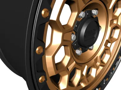 WHEEL KMC  KM545 TREK MATTE BRONZE 3D model