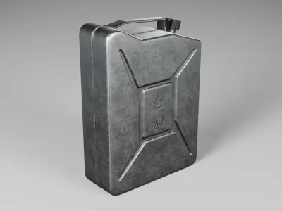 Jerrycan gas can Low-poly 3D model purchase