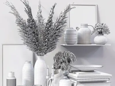 Decor Set 03 3D model buy