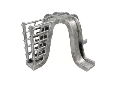 Kids Playground Equipment Low-poly 3D model