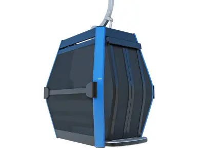 Cableway luggage trolley 3D model
