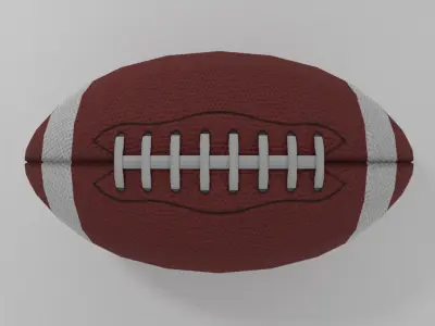 Football American Low-poly 3D model