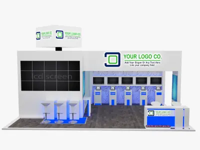 Booth Exhibition Stand a565b 3D model