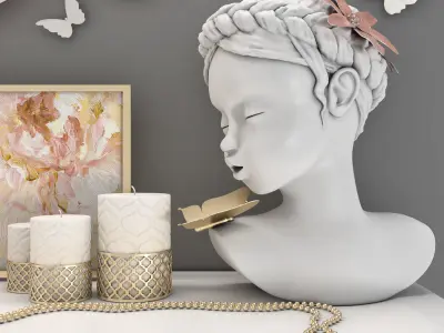 decorative set 10 3D model