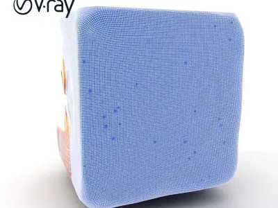 Ornate Glowing Cube Model Pack Low-poly 3D model