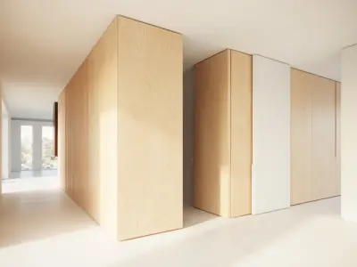 Birch Plywood veneer texture 3D model