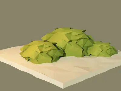 Low poly Forest Pack Free low-poly 3D model