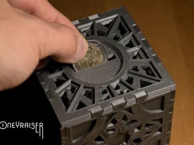 MoneyRaiser Savings Box 3D print model