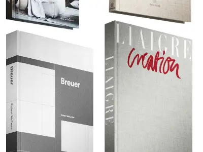 046 Decorative books set 05 neutral 02 3D model