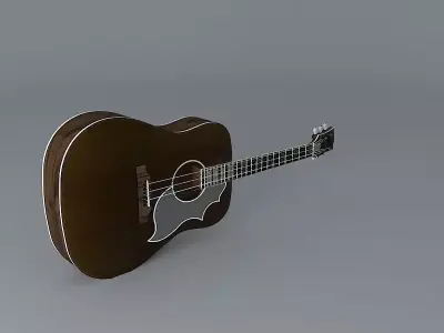 Gibson Dreadnought Acoustic guitar Free 3D model