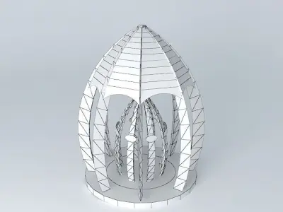 Šehidsko Memorial Characteristic Free 3D model