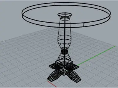 Decoration Table Low-poly 3D model
