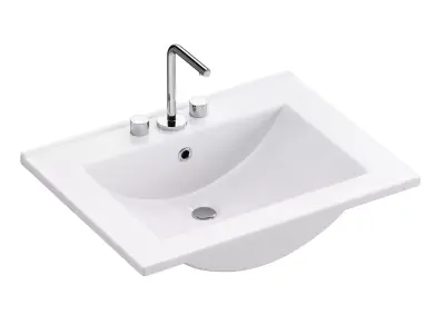 Drop In Sink Self Rimming for Bathroom 3D model