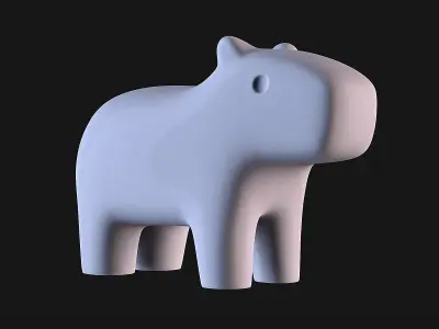 Capybara 3D print model