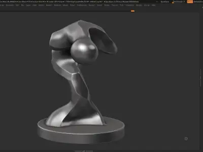 Modern Abstract Decorative sculpture 3d print model 130 3D print model