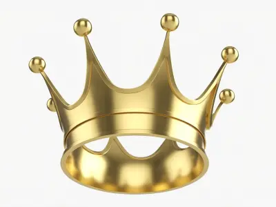 Coronation Royal gold crown 02 3D model