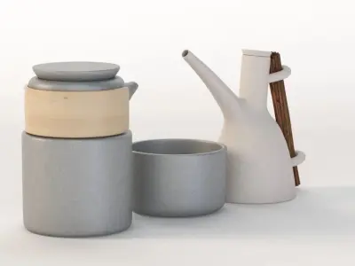 Table Top Centerpiece Decoration Jar Set 3D model