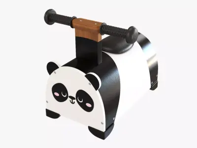 Baby ride-on panda 3D model