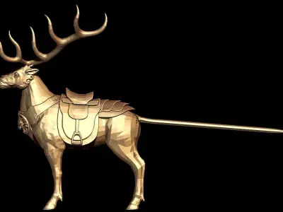 deer 3d Low-poly 3D model