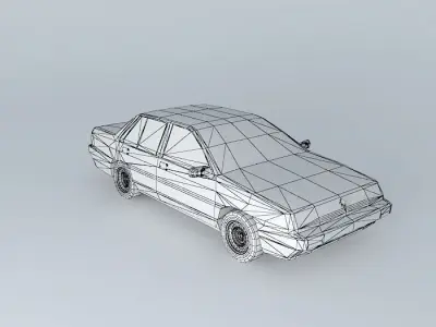 1985 Proton Saga Free 3D model