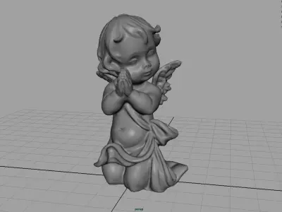 Angel 10 Low-poly 3D model