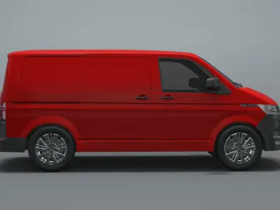 Volkswagen Transporter Kasten Heckklappe 1 Schiebet 2019 3D model