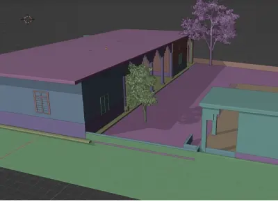 Village House 3D model buy