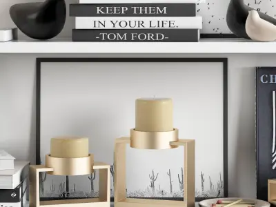 West Elm decoration 1 3D model